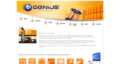 Desktop Screenshot of geniusgates.co.uk